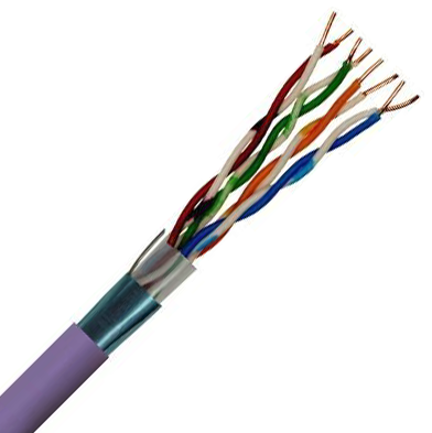 Cat5e FTP Purple LSZH 305m