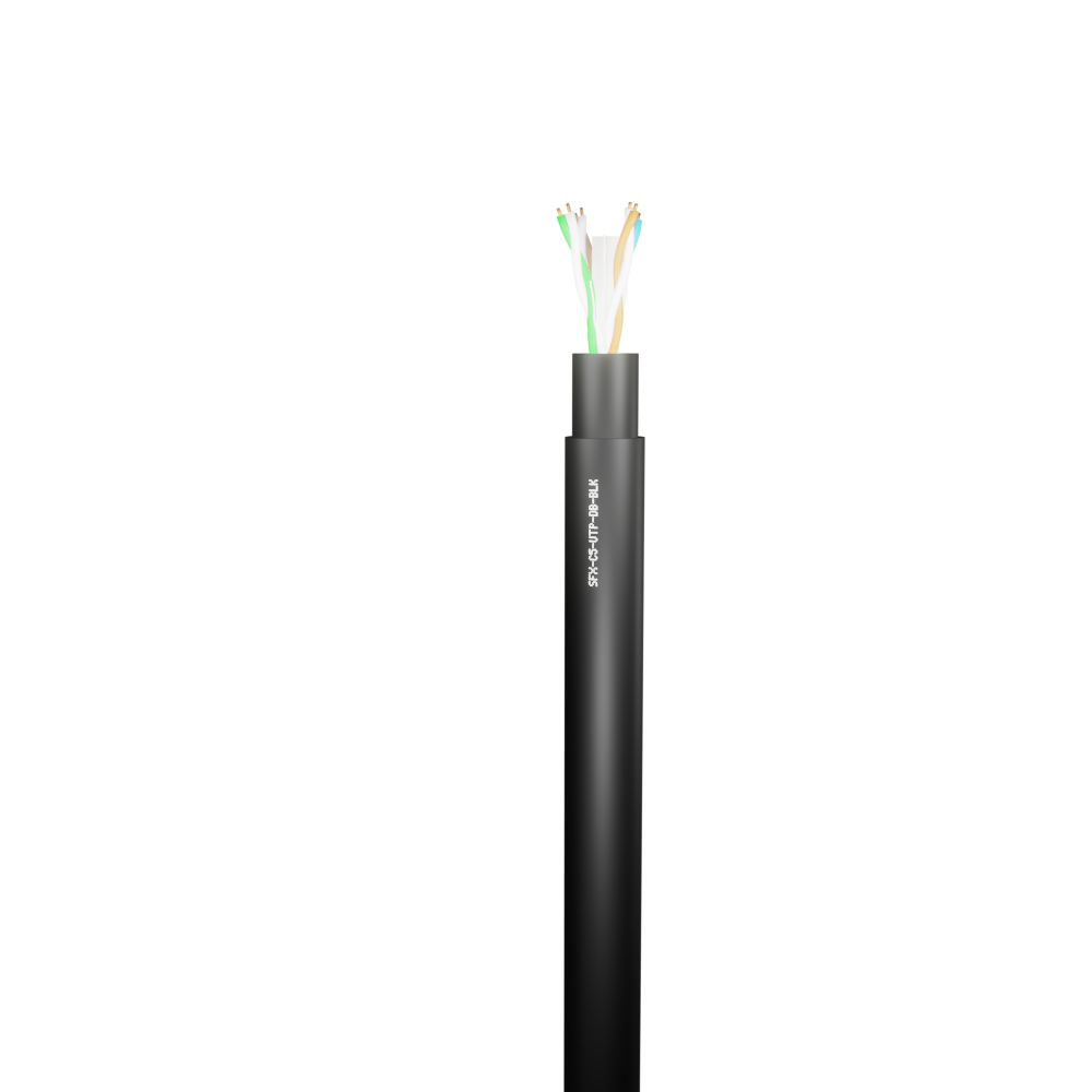 Cat5e UTP Direct Burial Cable – Black HDPE – 1000m