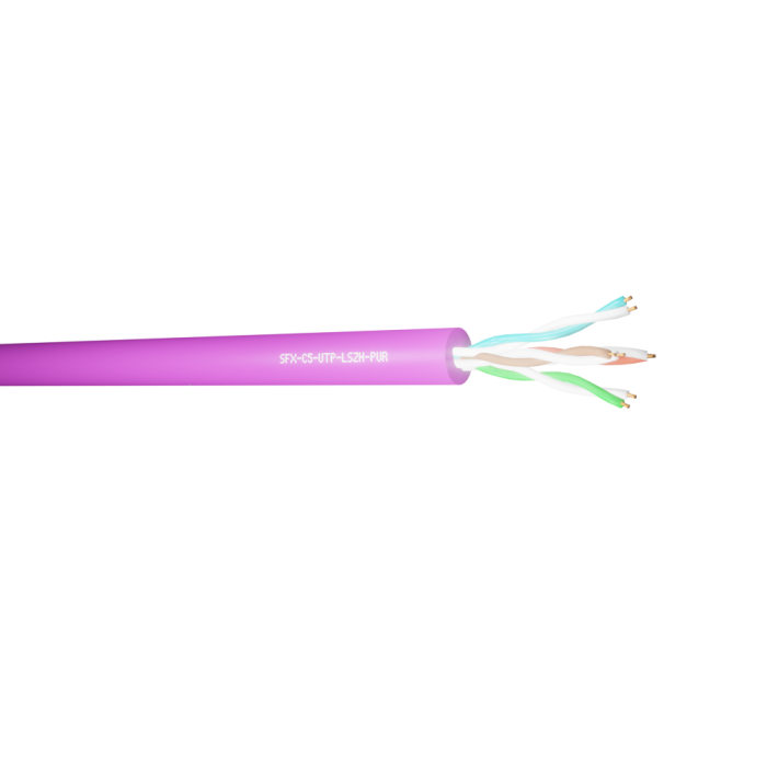 Cat5e UTP Purple LSZH 305m