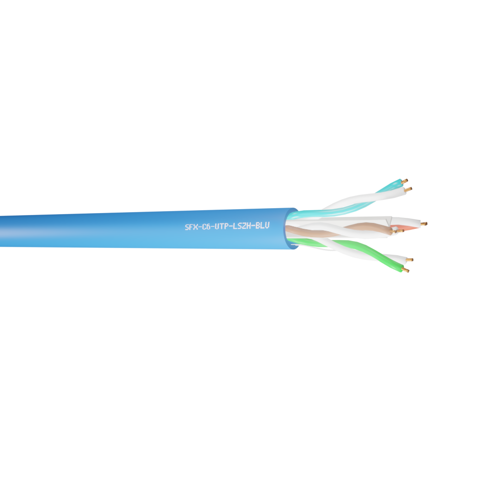 Cat6 UTP Cable – Blue LSZH – 100m