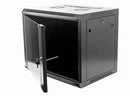 Wall Mount Network Cabinet 600mm Deep 19inch Rackmount Black