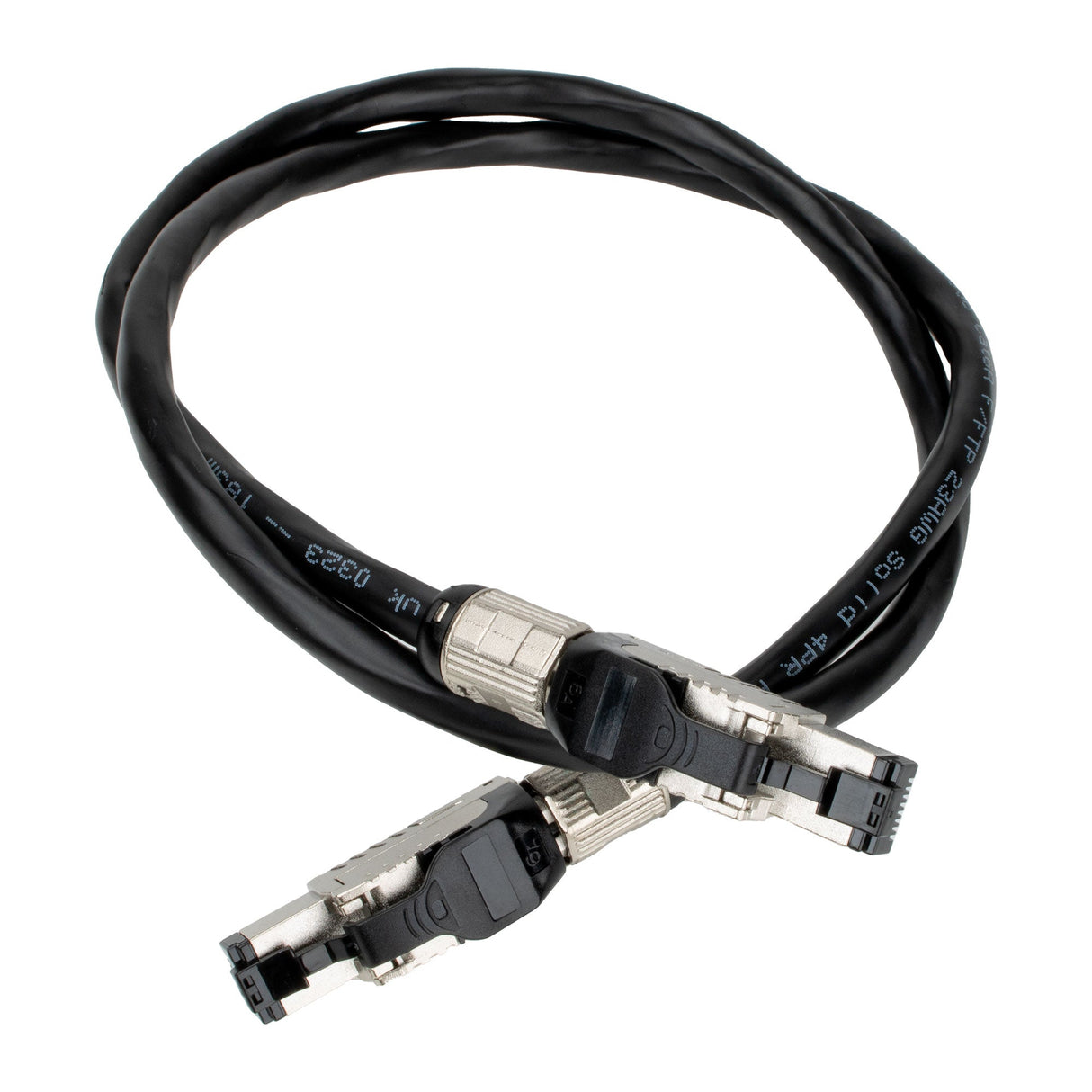 Cat6a External Patch Cable – PE-Rated F/FTP, RJ45, Solid Core