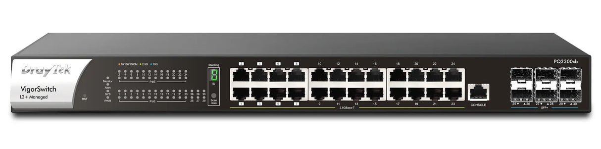 DrayTek VigorSwitch PQ2300xb 24-Port 2.5GbE PoE++ Managed Switch with 10Gb SFP+