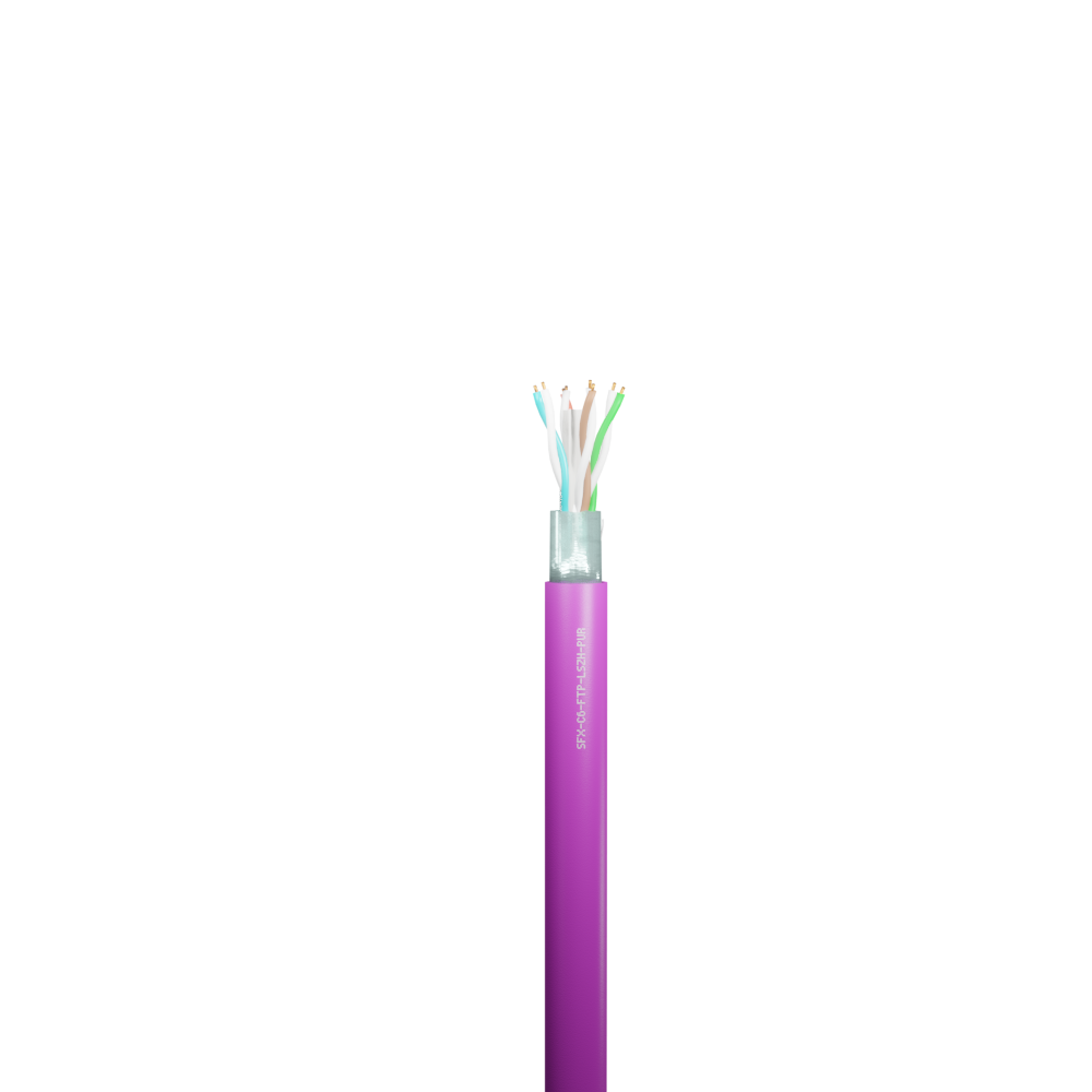 Data Cable Category 6 4 Pairs FTP LSZH - Purple 305m