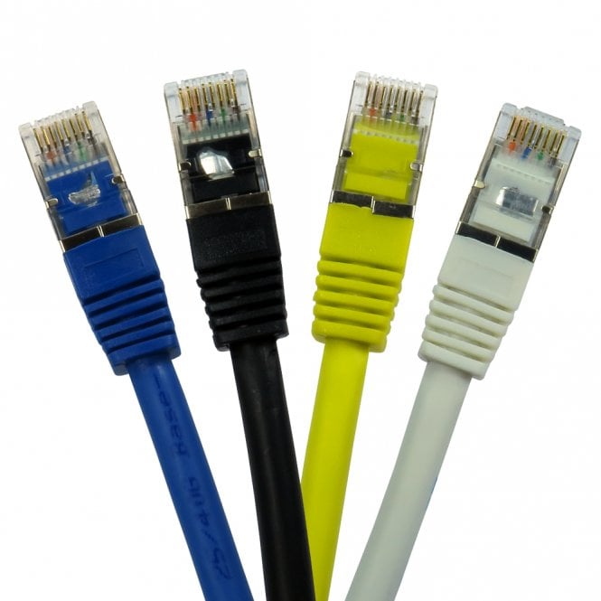 cat 8 ethernet cables, 4 x colours