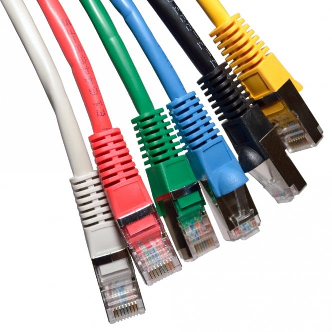 Shielded Cat5e F/UTP Ethernet Cable – 6 Colours