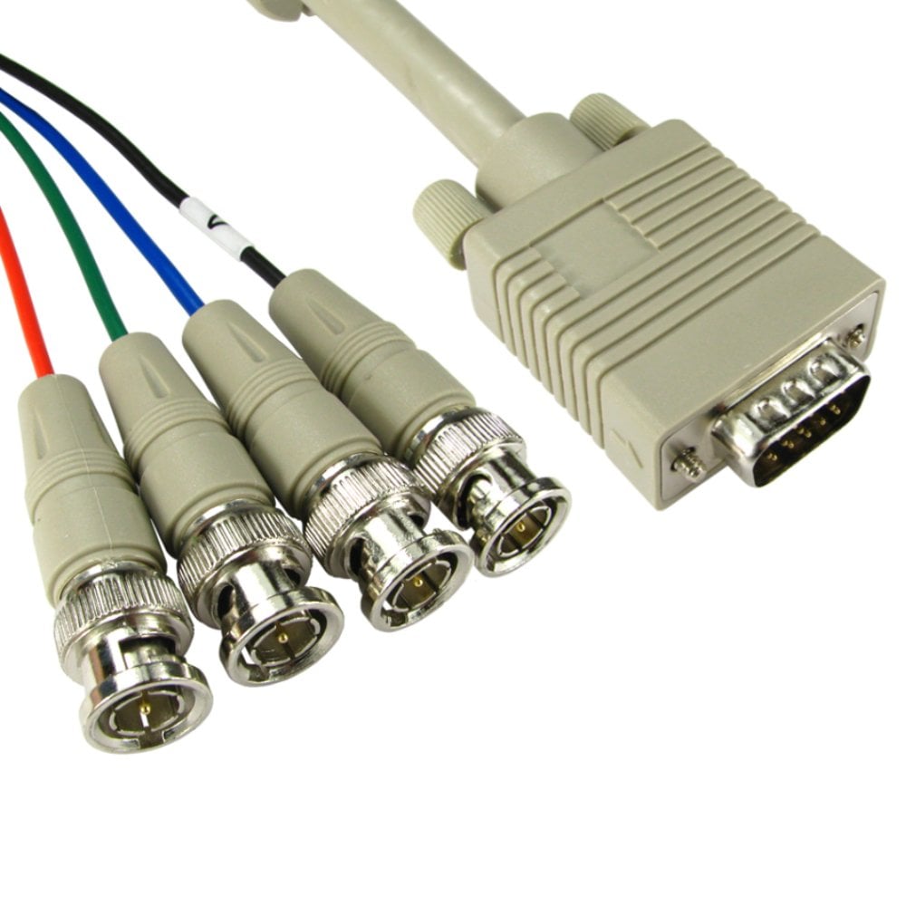2m SVGA to 4x BNC Cable