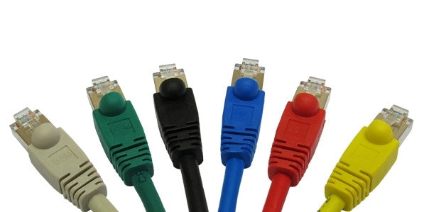 Cat6 shielded FTP patch cable – low smoke LSZH, full copper, RJ45 booted lead