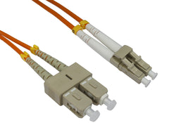 LC - SC Multimode OM3 Fibre Optic Cables Orange