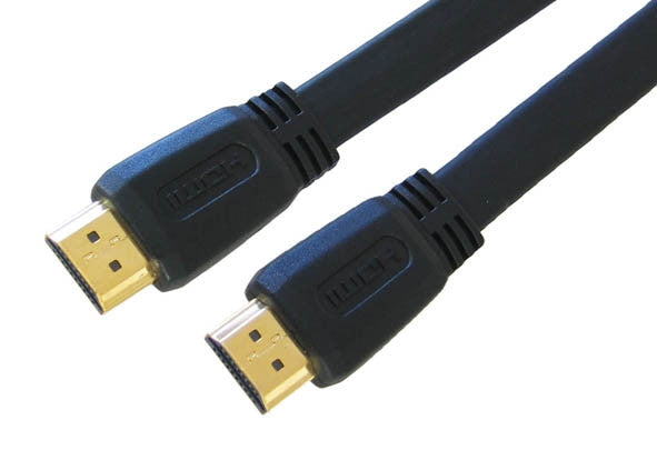 Hdmi A Male - A Male Flat Cable V1.4 Gold