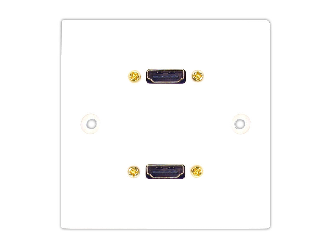 Twin HDMI wall plate