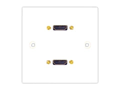 Twin HDMI wall plate