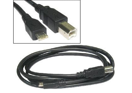 USB 2.0 type B male to micro A male data cable