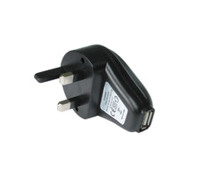 UK Socket USB Travel Charger, Power only, 1 Amp