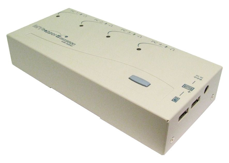 Compact VGA + USB KVM with Audio (4 Port)