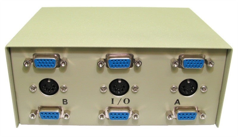 SVGA Serial & AT Keyboard Switch Box 2 Port