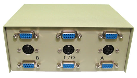 SVGA Serial & AT Keyboard Switch Box 2 Port