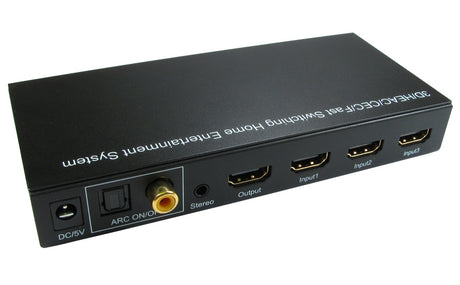 4 Port Hdmi 1.4 Switch Supports Hec (ethernet) Arc Audio Return