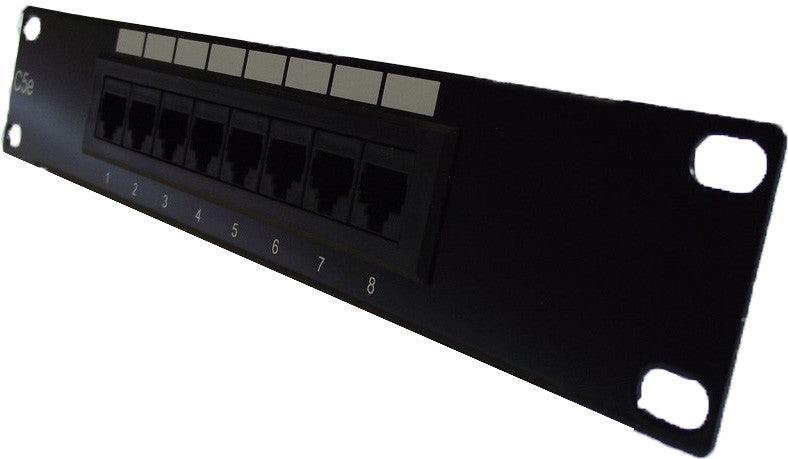 Cat5e 8 Port UTP 10 Rackmount Patch Panel