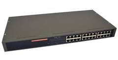 24 Port gigabit unmanaged black rj45 Switch - Rack Mount