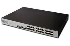 24 Port 10/100 + 4 Giga and 2 SFP mini Gbic L2 websmart Switch - R/M