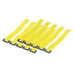 300 x 20mm Hook & Loop (velcro) Cable Ties - yellow (10 pcs)