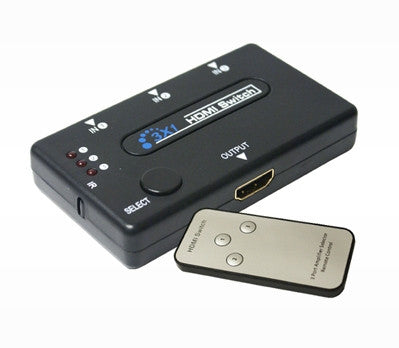 High Speed 1080p HDMI Switch with remote control