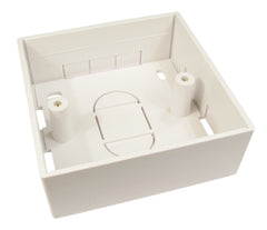 Single gang PVC back box for Single & dual Faceplates