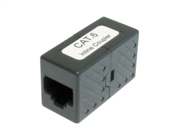 RJ45 Cat6 Straight Through Coupler - Black