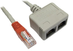 RJ45 Economiser UTP M - 2 x F - Voice/Voice