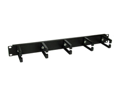 1u 19" Cable Management Bar Black 5 Rings