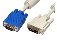 2mtr DVI-A M - HD15 VGA M Monitor Cable