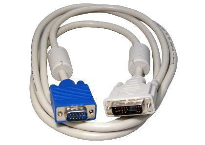 2mtr DVI-A M - HD15 VGA M Monitor Cable