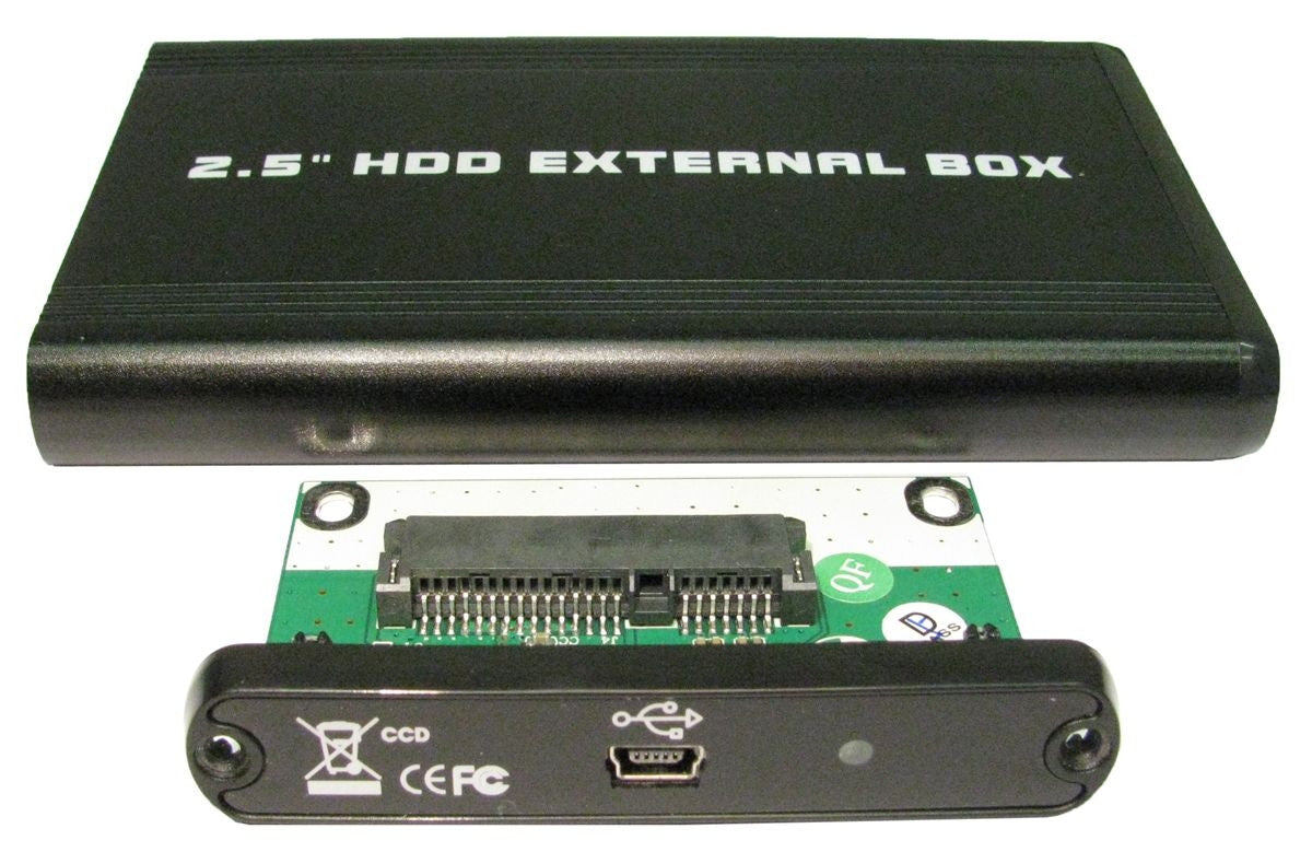 2.5" Usb 2.0 Sata Hard Drive Enclosure Black