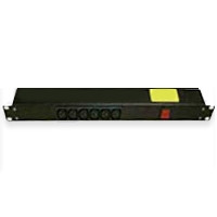 1U 6 Way Horizontal 10A IEC with Commando Plug PDU