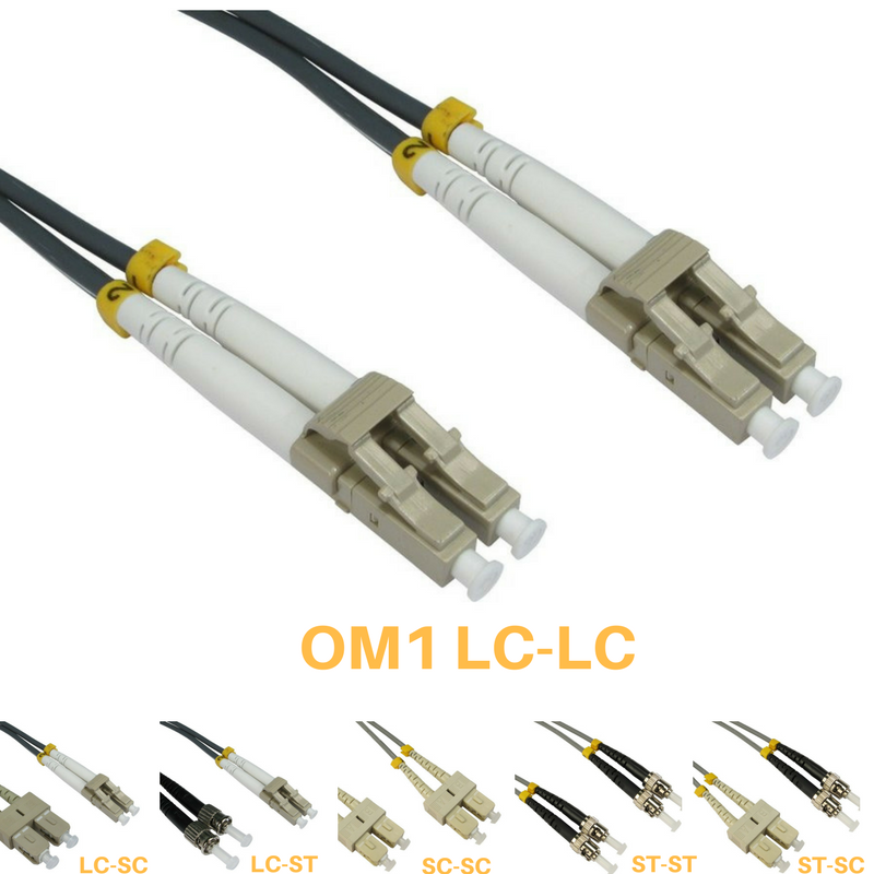 Fibre Patch Cables – SC/LC/ST, OS2 & OM1–OM4, 0.5m–30m