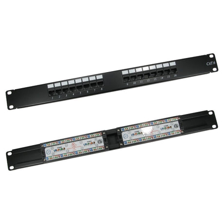 Cat6 Patch Panels - 16 port, 24port & 48 port options