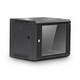 Wall Mount Network Cabinet 600mm Deep 19inch Rackmount Black