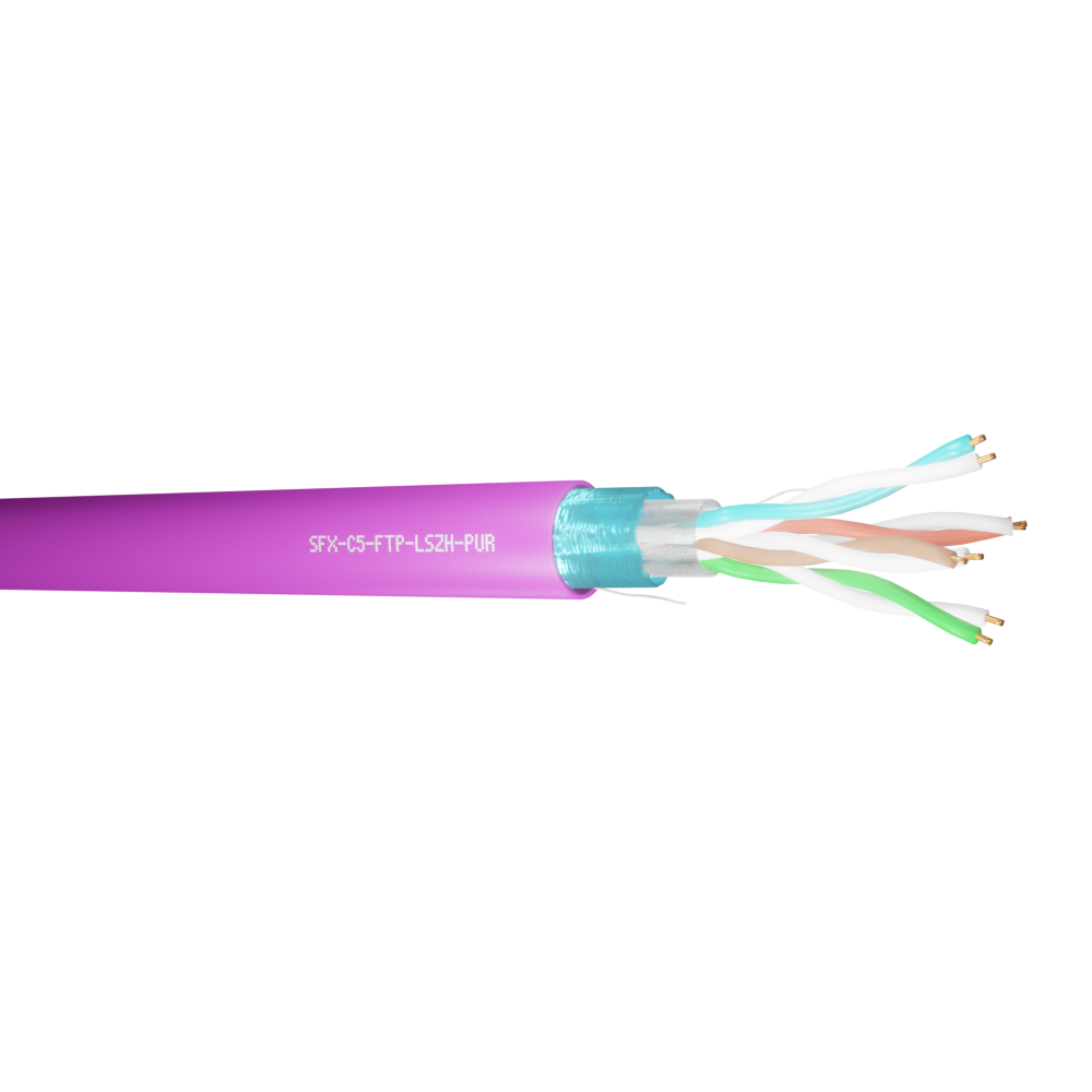 Cat5e FTP Purple LSZH 305m
