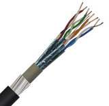 Cat6a U/FTP SWA External Cable – Black PE – 50m