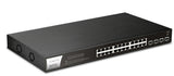 DrayTek VigorSwitch P1281x 24-Port Gigabit PoE+ Managed Switch with 10Gb SFP+