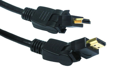 Hdmi V1.4 A Male - A Male Rotate & Swivel 3D Ready - High Speed with Ethernet + Gold Connections