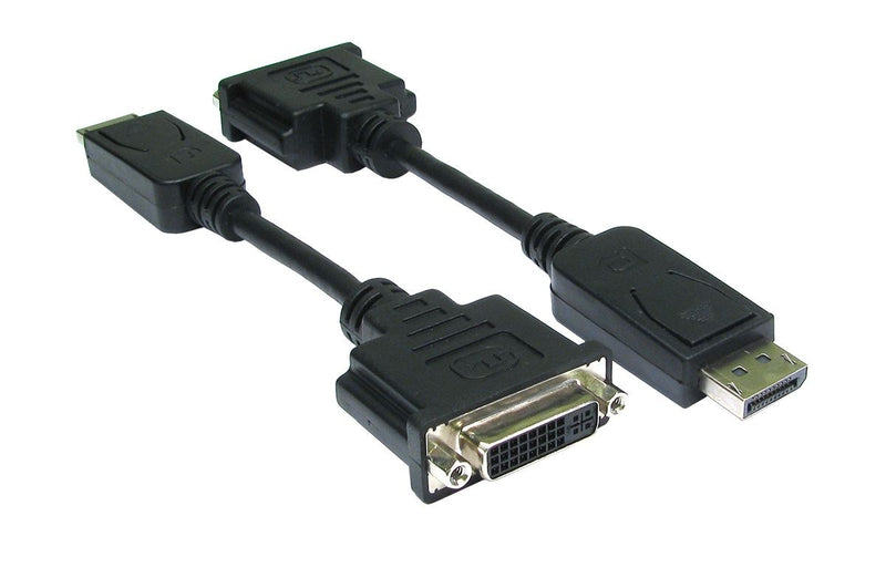 Display port Male (20 pin) to DVI Female cable 15cm
