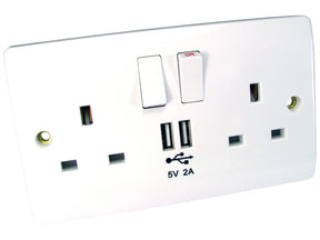 USB and UK Power Sockets