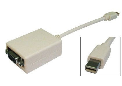 Mini Display Port To VGA Cable 15cm
