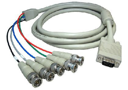 SVGA to 5 BNC Cable