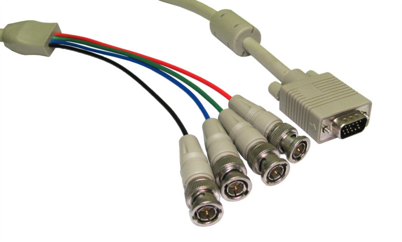SVGA to 4 BNC Plugs Cable