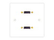 Twin HDMI wall plate