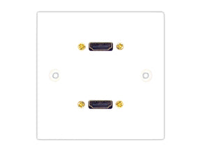 Twin HDMI wall plate