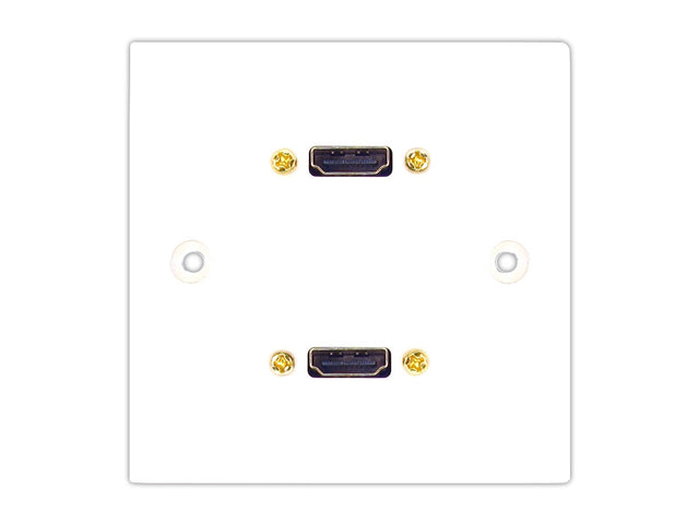 Twin HDMI wall plate